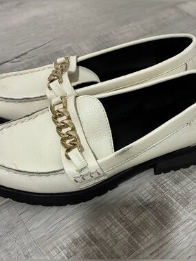 old navy white loafers